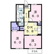 パレス逢隈の間取り画像