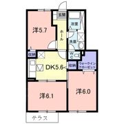 パレス逢隈の間取り画像