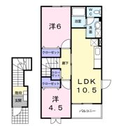 シャルマンAの間取り画像