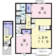 サニースクエアBの間取り画像