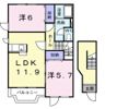サニースクエアCの間取り画像