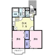 ロイヤルコート春日 A棟の間取り画像