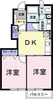エヴァーグリーンAokiの間取り画像