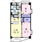 パラディヒラムネ1の間取り画像