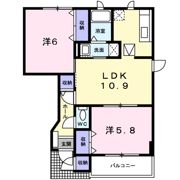 山手メゾン弐Bの間取り画像