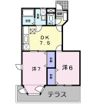 メゾンドソレイユ Aの間取り画像