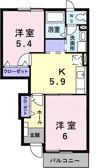 ドリームハウスⅢ番館の間取り画像