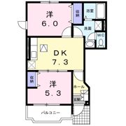 メゾンプレパルク Ⅲの間取り画像