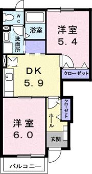 エスペランスWATANABEの間取り画像