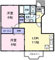 パルテール Ⅱの間取り画像
