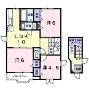 アパートメントくりの間取り画像