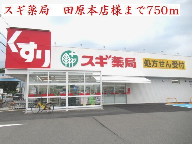 近くのドラッグストアまで750m（徒歩10分）