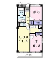 パレス オダの間取り画像