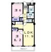 パレス オダの間取り画像
