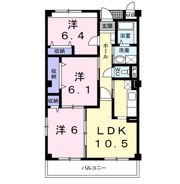 パレス オダの間取り画像