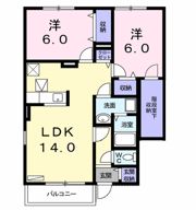 ナゴヤフォレストBの間取り画像