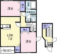 アメニティハウスアサヒBの間取り画像