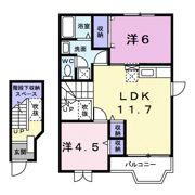 グリーンコート東館 Dの間取り画像