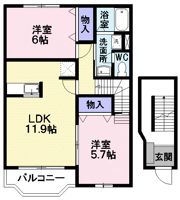 フォンテーヌの間取り画像