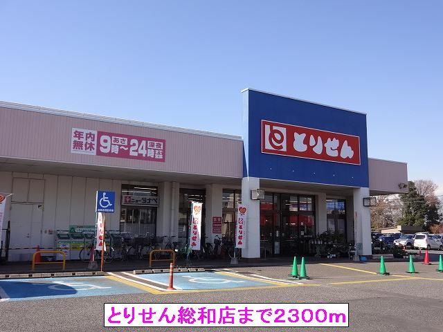 近くのとりせん総和店まで2,300m（徒歩29分）