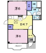 サンロード福山Bの間取り画像