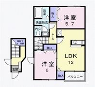 グランデ アウルム Dの間取り画像