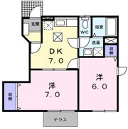 ドエル 西脇 Bの間取り画像