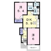 アーバンクレスト伏見Aの間取り画像