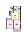 グリシ－ヌK・Iの間取り画像