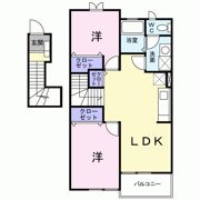 メゾン ド アンソレイエの間取り画像