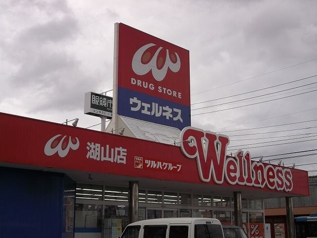 近くのウェルネス湖山店まで450m（徒歩6分）