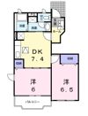 コーポラスバローネAの間取り画像