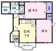 ファインヴィラBの間取り画像