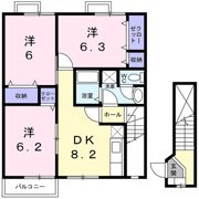 アンプルールⅠの間取り画像