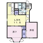 メゾンセレッソ Ⅰの間取り画像