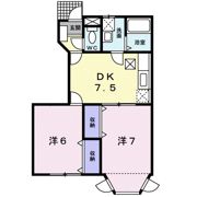 メゾンセレッソ Ⅱの間取り画像