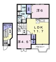 サウス・ウィンド Aの間取り画像