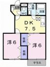 リヴィエール・プレッソK Aの間取り画像