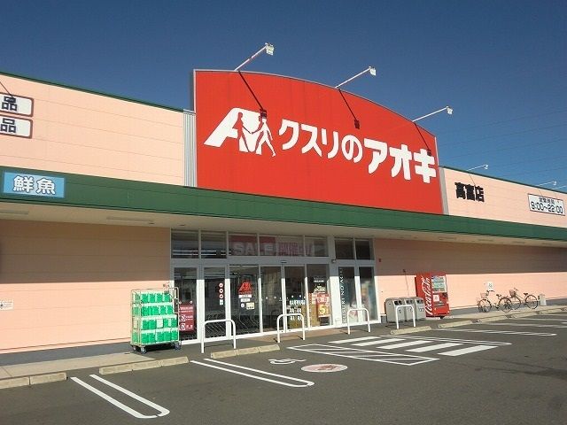 近くのクスリのアオキ高富店まで600m（徒歩8分）