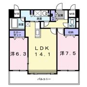 ツインタワー弐番館の間取り画像