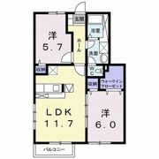 フィール ファインAの間取り画像