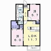 フィール ファインBの間取り画像