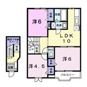 メゾンドフルールBの間取り画像