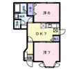 クレール北浜Ⅱの間取り画像