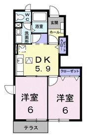 トワール弐番館の間取り画像