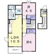 ハイツ イチロー Bの間取り画像