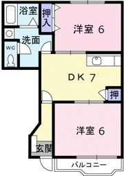 サニーパレスAの間取り画像