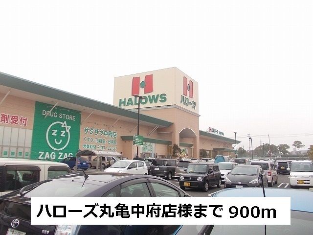近くのハローズまで900m（徒歩12分）