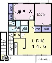 ラルージュの間取り画像