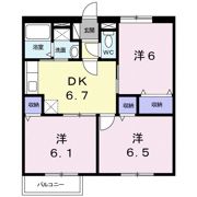 サンヒルズS Aの間取り画像